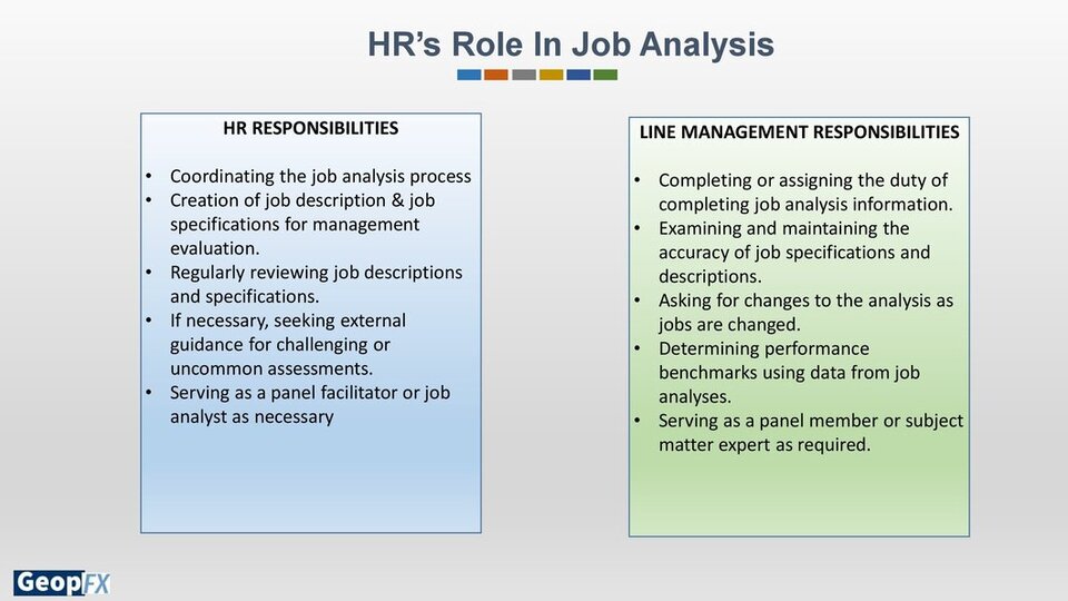 HR's Role In Job Analysis